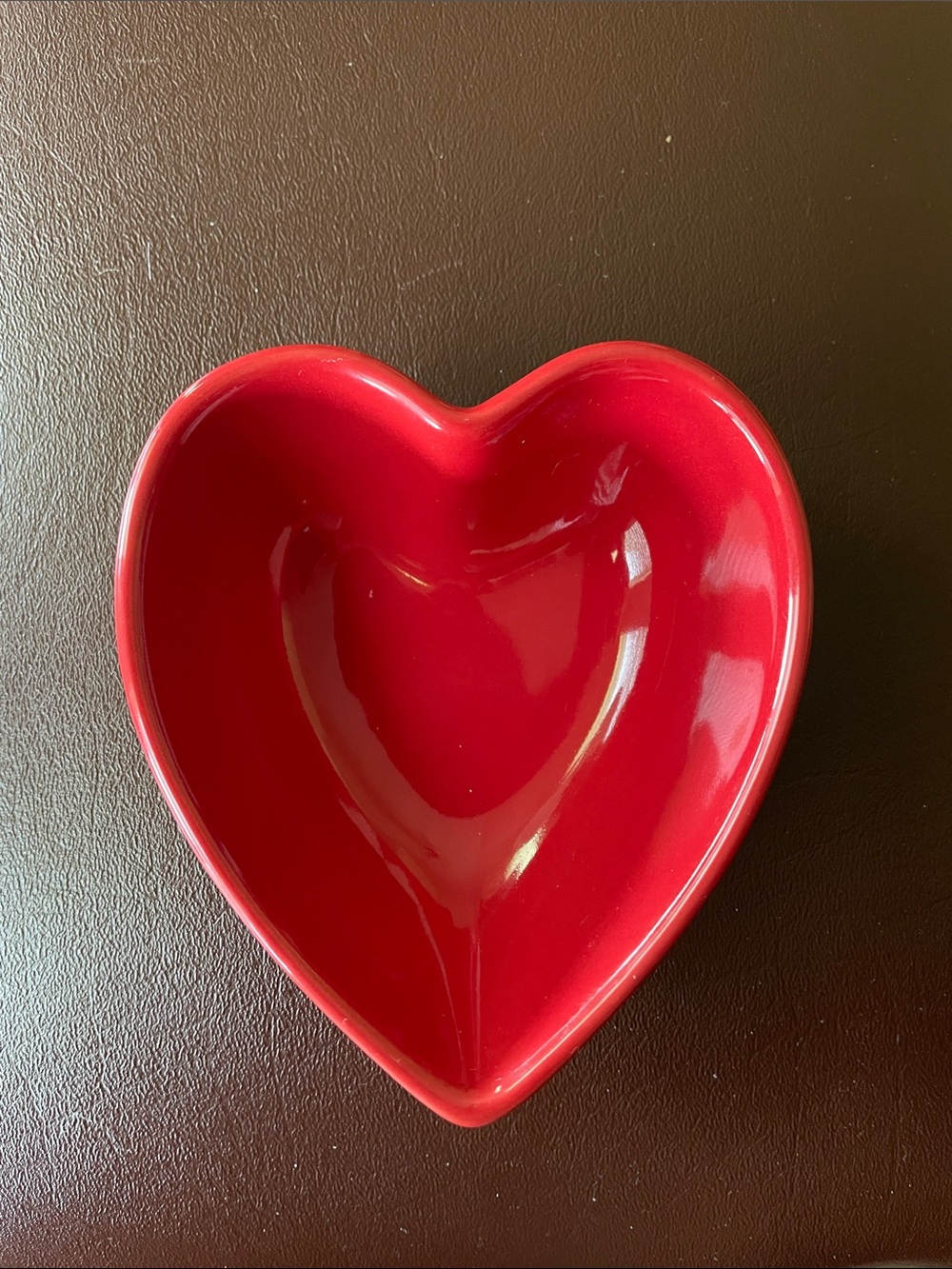 VTG Bia Cordon Bleu RED Ceramic Heart-Shaped trinket dish or small bowl